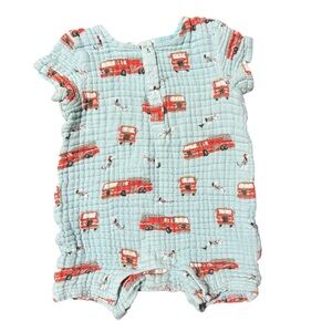 Angel Dear baby romper with fire trucks